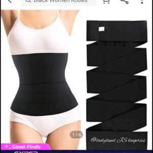 4M Woman's waist trainer belt, body shaping corset.