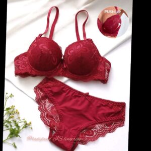 Floral lace underwear lingerie set